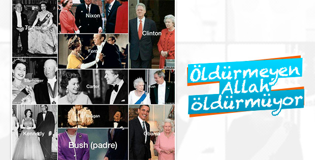 Kraliçe Elizabeth'in görmediği ABD başkanı kalmadı