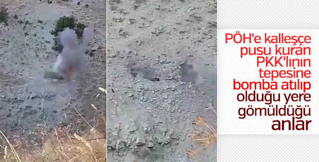 Polisi şehit eden PKK'lı teröristlerin öldürüldüğü an