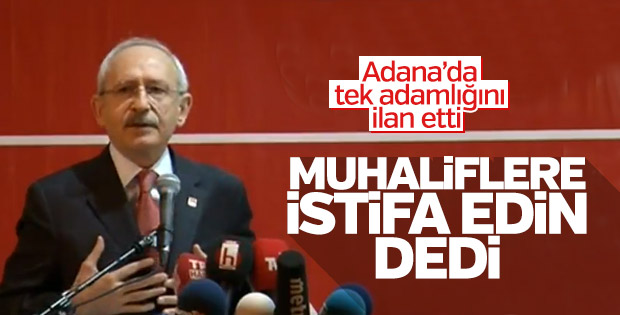 Kılıçdaroğlu'dan CHP'lilere: Kendini düşünen istifa etsin
