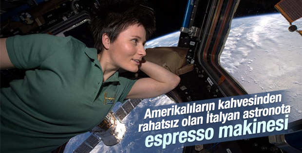 Falcon 9 roketinde espresso makinesi