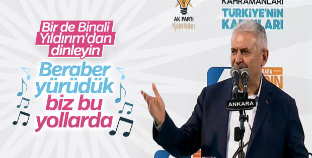Başbakan Yıldırım şarkı söyledi