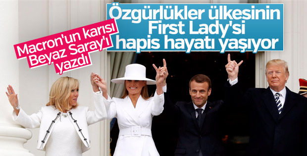 Fransız first lady, Amerikan first lady'yi anlattı