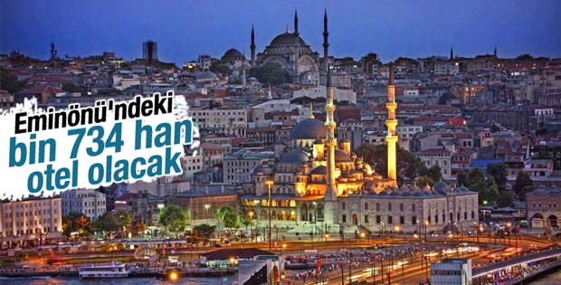 Bin 734 han otel olacak