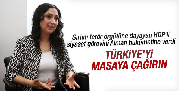 Figen Yüksekdağ Almanya'da Alman hükümetine seslendi