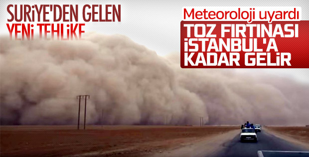 Suriye'den gelen toz bulutu Marmara'ya ilerliyor
