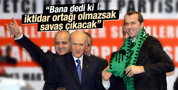 MHP'li Sancaklı: Ya iktidar ortağı oluruz ya savaş çıkar
