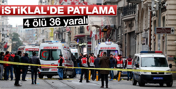 Taksim'de patlama
