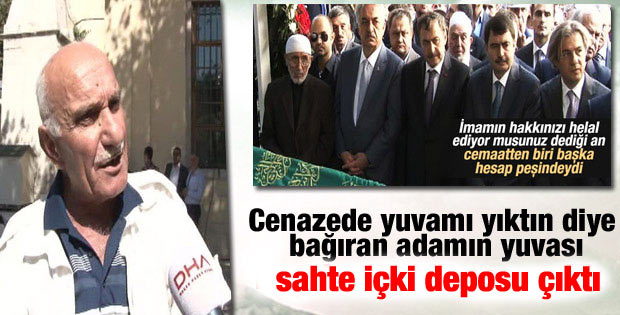 Yuvamı yıktın dediği bina sahte içki deposu çıktı