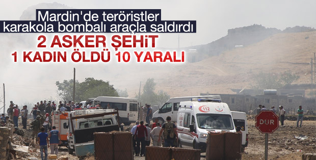 Teröristler Mardin'de jandarma karakoluna saldırdı