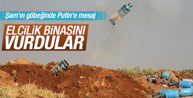 Şam'daki Rus Büyükelçiliği vuruldu