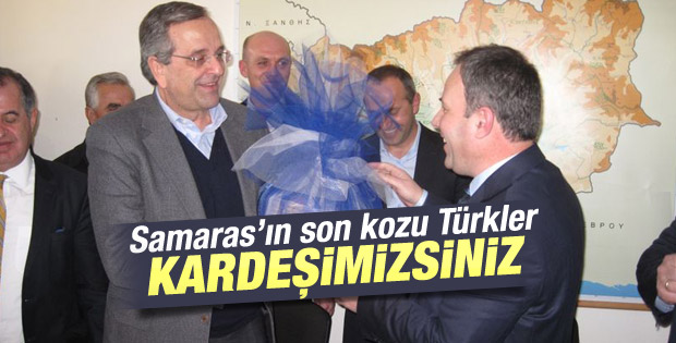 Samaras: Batı Trakya Türkleri bizim kardeşimiz