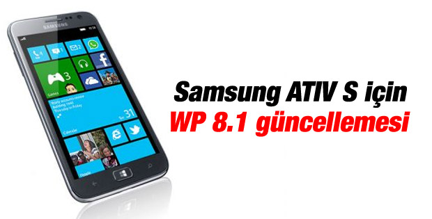 Samsung ATIV S için WP 8.1 güncellemesi