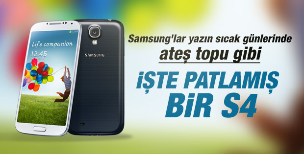 İstanbul'da bir evde Galaxy S4 patladı