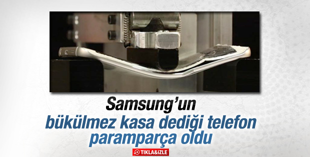 Samsung Galaxy S6 Edge bükülme testi İZLE