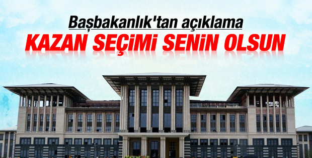 Başbakanlık'tan Cumhurbaşkanlığı Sarayı açıklaması
