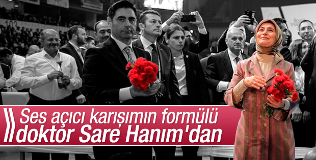 Sare Davutoğlu'ndan Binali Yıldırım'a özel karışım