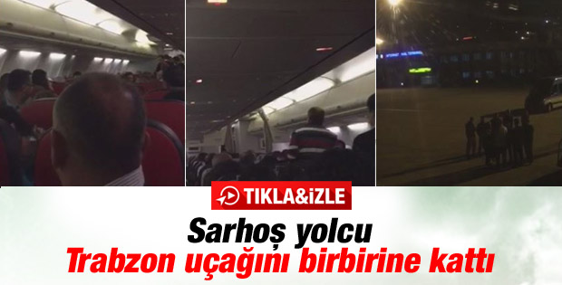 Sarhoş yolcu THY uçağını birbirine kattı
