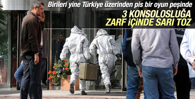 İstanbul'da 3 başkonsoloslukta sarı toz alarmı
