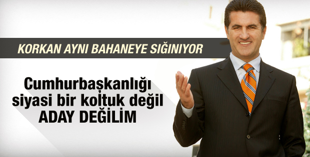 Sarıgül: Cumhurbaşkanlığına aday değilim