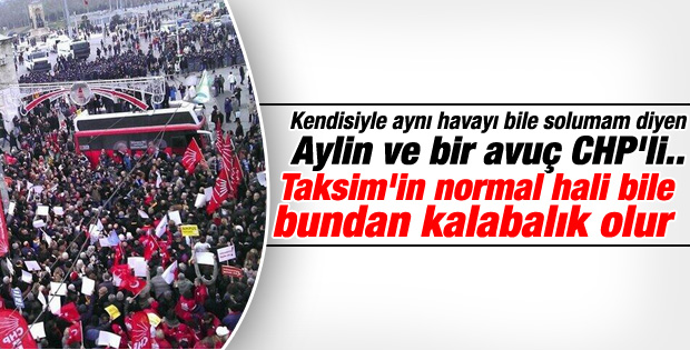 Sarıgül çağırdı Taksim'e gelen olmadı