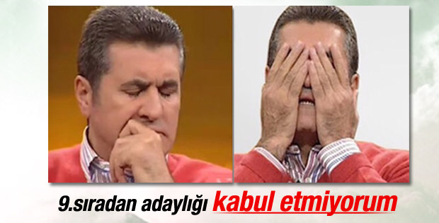 Mustafa Sarıgül aday listesindeki sırasını kabul etmedi