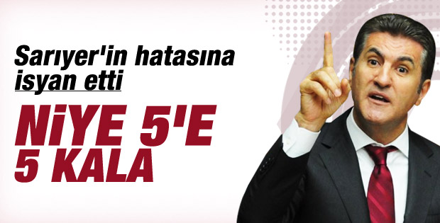 Mustafa Sarıgül: Niye beşe beş kala niye dörtde değil