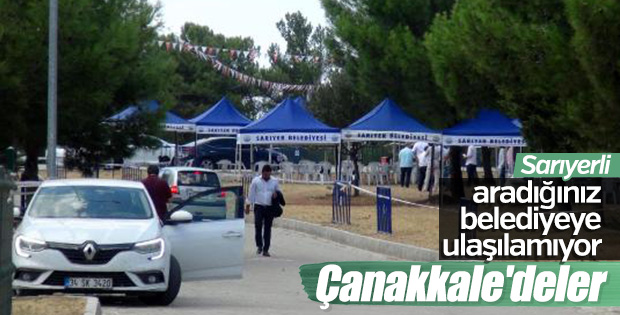 Sarıyer Belediyesi, CHP için Çanakkale'de hizmet veriyor