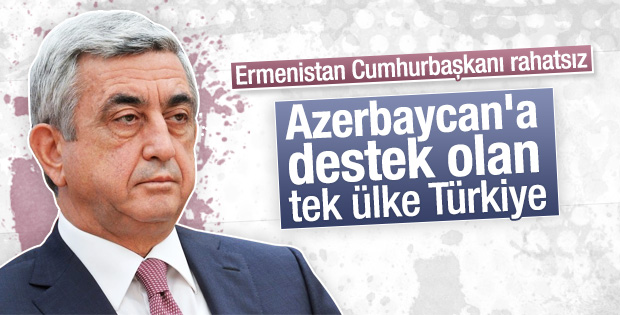 Sarkisyan Karabağ meselesinde Türkiye'ye tepkili