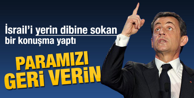 Sarkozy Davos'ta İsrail'i yerden yere vurdu