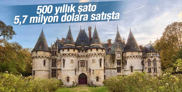 Fransa'da 500 yıllık şato satışta