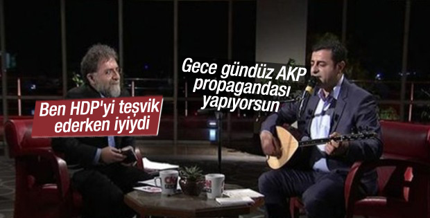 Ahmet Hakan kendisini suçlayan Demirtaş'a cevap verdi