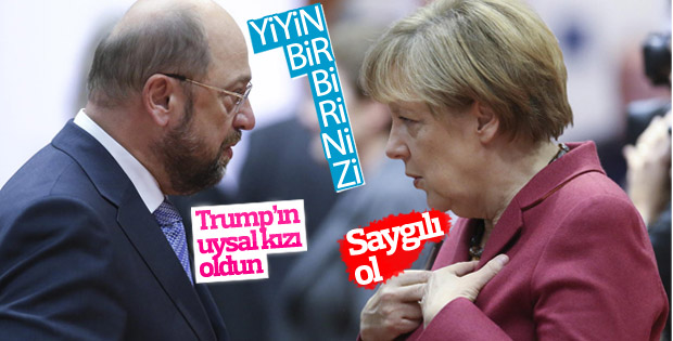 Schulz, Merkel'in ABD politikasını eleştirdi