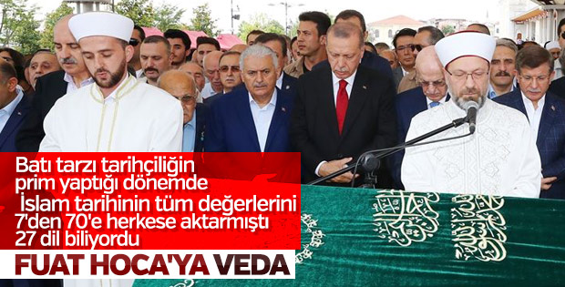 Prof. Dr. Fuat Sezgin son yolculuğuna uğurlandı