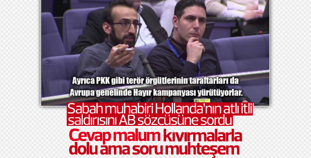Türk gazeteciden AB sözcüsünü zora sokan soru