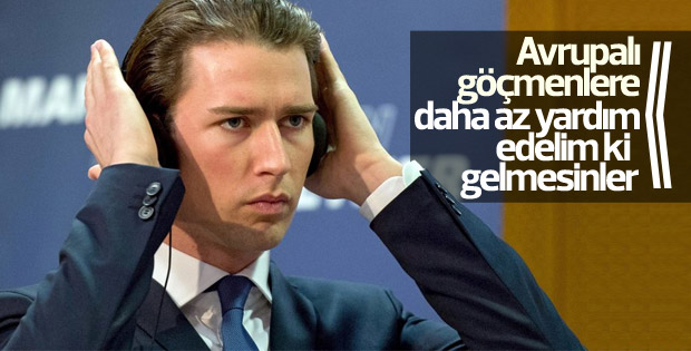 Kurz: AB Avrupalı göçmenlere yardımı sınırlamalı