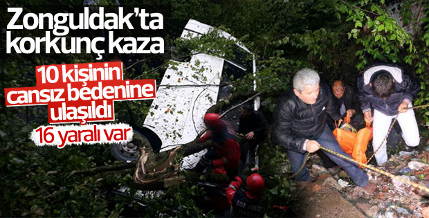 Zonguldak'ta feci kaza: 10 kişi hayatını kaybetti