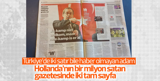 Hollanda gazetesi Abdüllatif Şener'e 2 sayfa yer ayırdı