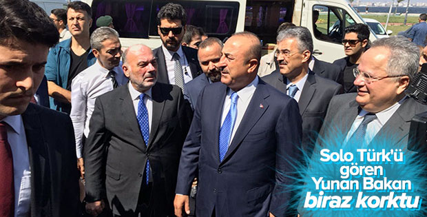 Yunan Bakan F-16'ları işaret edince Bakan Çavuşoğlu: Endişelenmeyin