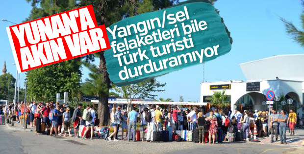 Ayvalık'tan Yunanistan'a turist akını