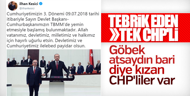 İlhan Kesici, Başkan Erdoğan'ı tebrik etti