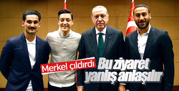 Merkel'den Erdoğan'ı ziyaret eden Mesut ve İlkay'a baskı