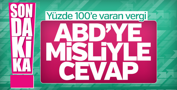Türkiye'de ABD'ye yaptırım misillemesi