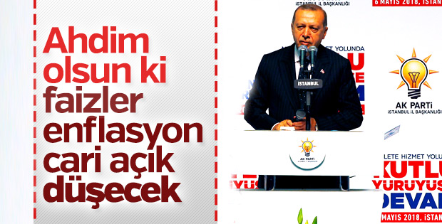 Cumhurbaşkanı Erdoğan söz verdi: Faizler düşecek