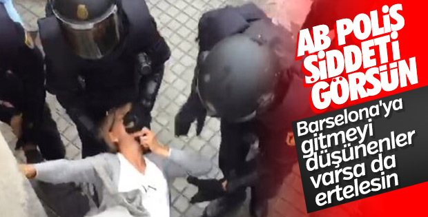 Barselona'da ayrılıkçılar polisle çatıştı