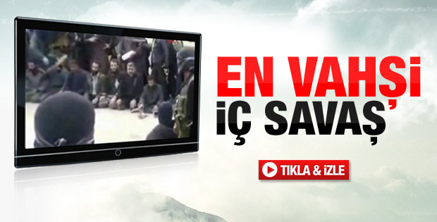 El-Kaide'nin Suriyeli muhalifleri infaz görüntüleri - izle