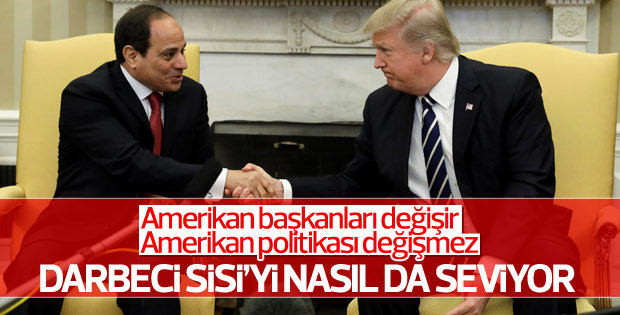 Trump Sisi ile Beyaz Saray'da görüştü