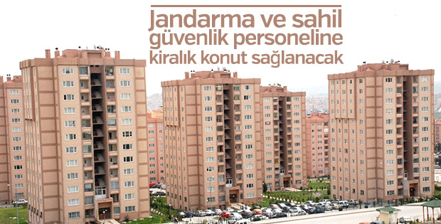 Jandarma ve sahil güvenlik personeline konut tahsisi