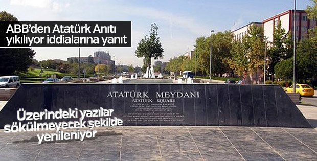 Ankara Büyükşehir Belediyesi'nden Atatürk Anıtı açıklaması