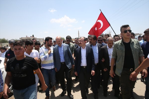 Suruç'ta cenazede büyük kalabalık