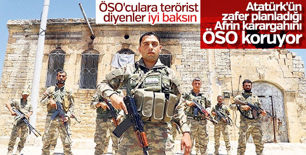 Terörden arındırılan Afrin'de ÖSO devriye geziyor
